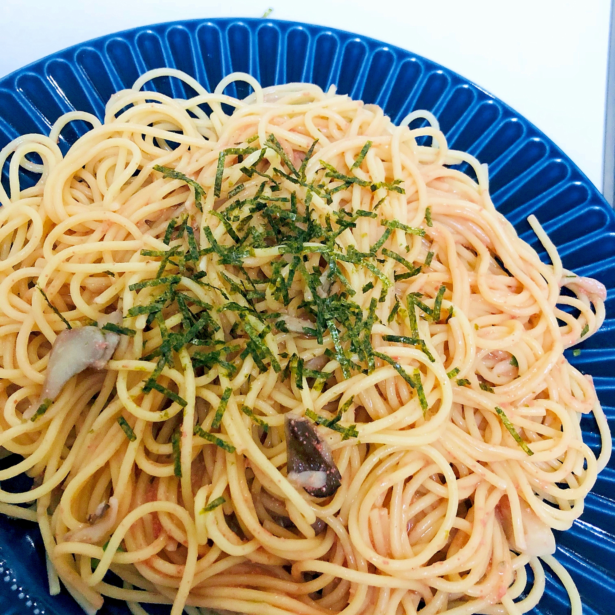 舞茸とたらこのパスタ