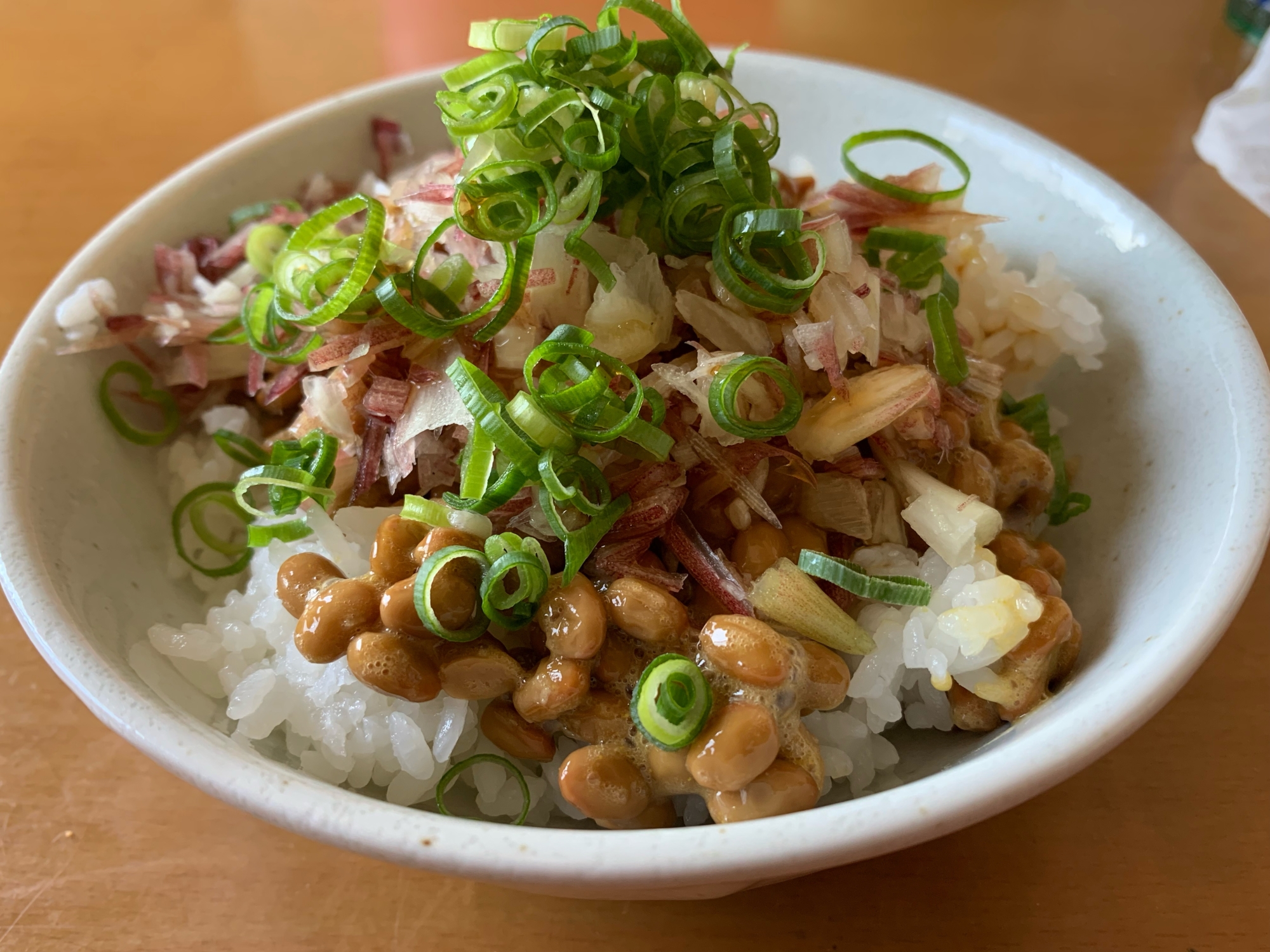 青じそドレッシング納豆ごはん