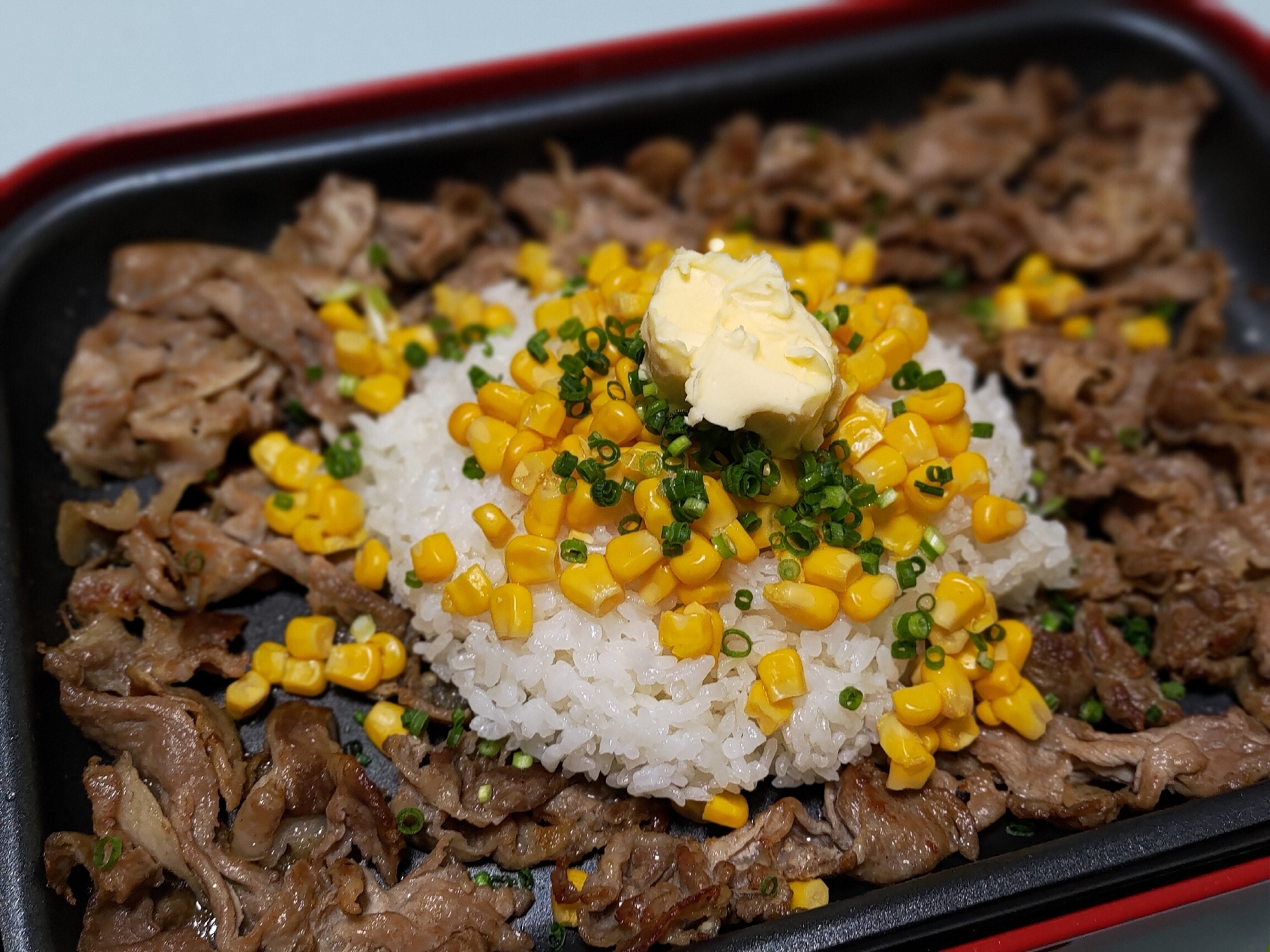 ホットプレート 豚肉でペッパーランチ風ライス レシピ 作り方 By あおい ᴗ 楽天レシピ