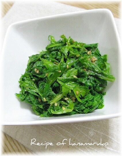 ほのかなピリッが爽やか わさび菜のおひたし レシピ 作り方 By はなまる子 楽天レシピ ほのかなピリッが爽やか わさび菜のおひたし レシピ 作り方 By はなまる子 楽天レシピ