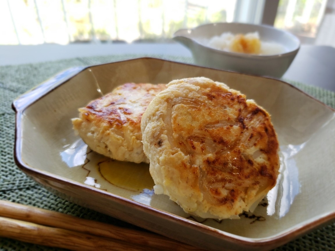 【独居自炊】かさ増し鶏ハンバーグ