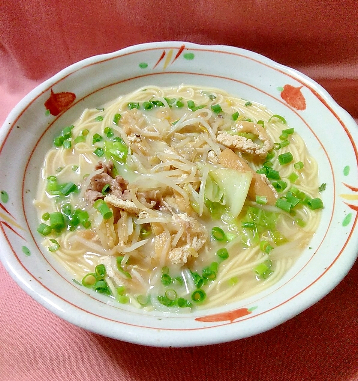 ヘルシーキャベツと油揚げ入りラーメン