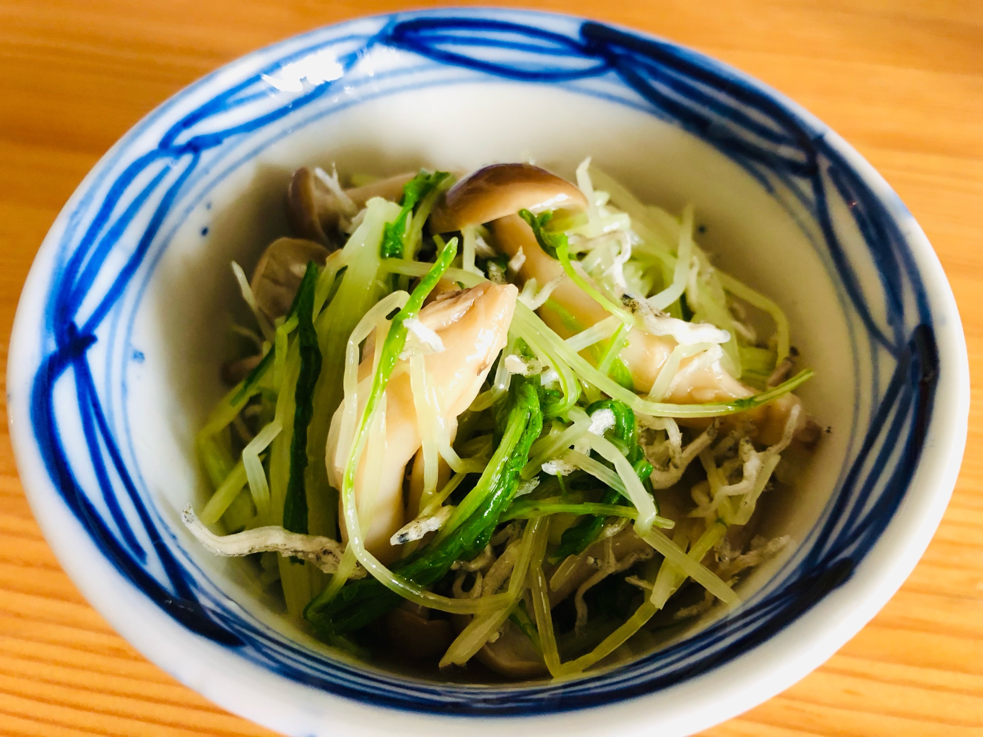 白だしとごま油だけ☆水菜の和物