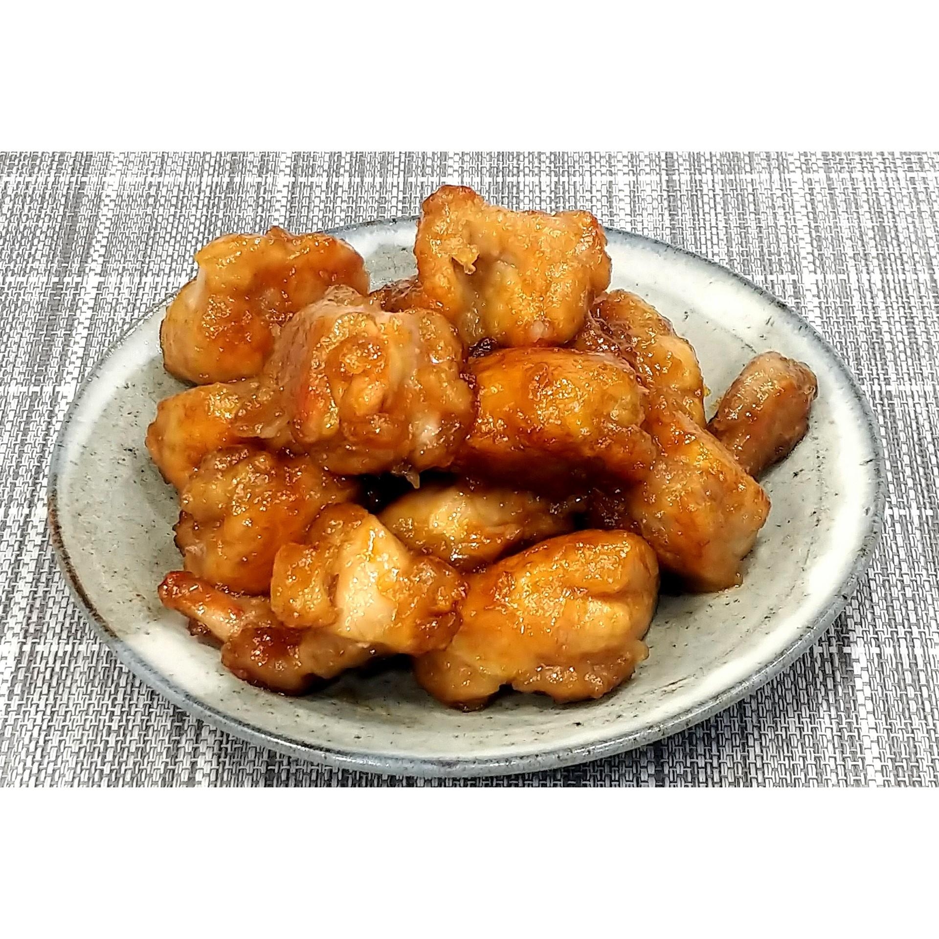 鶏もも肉の黒酢たれ唐揚げ★動画あり★