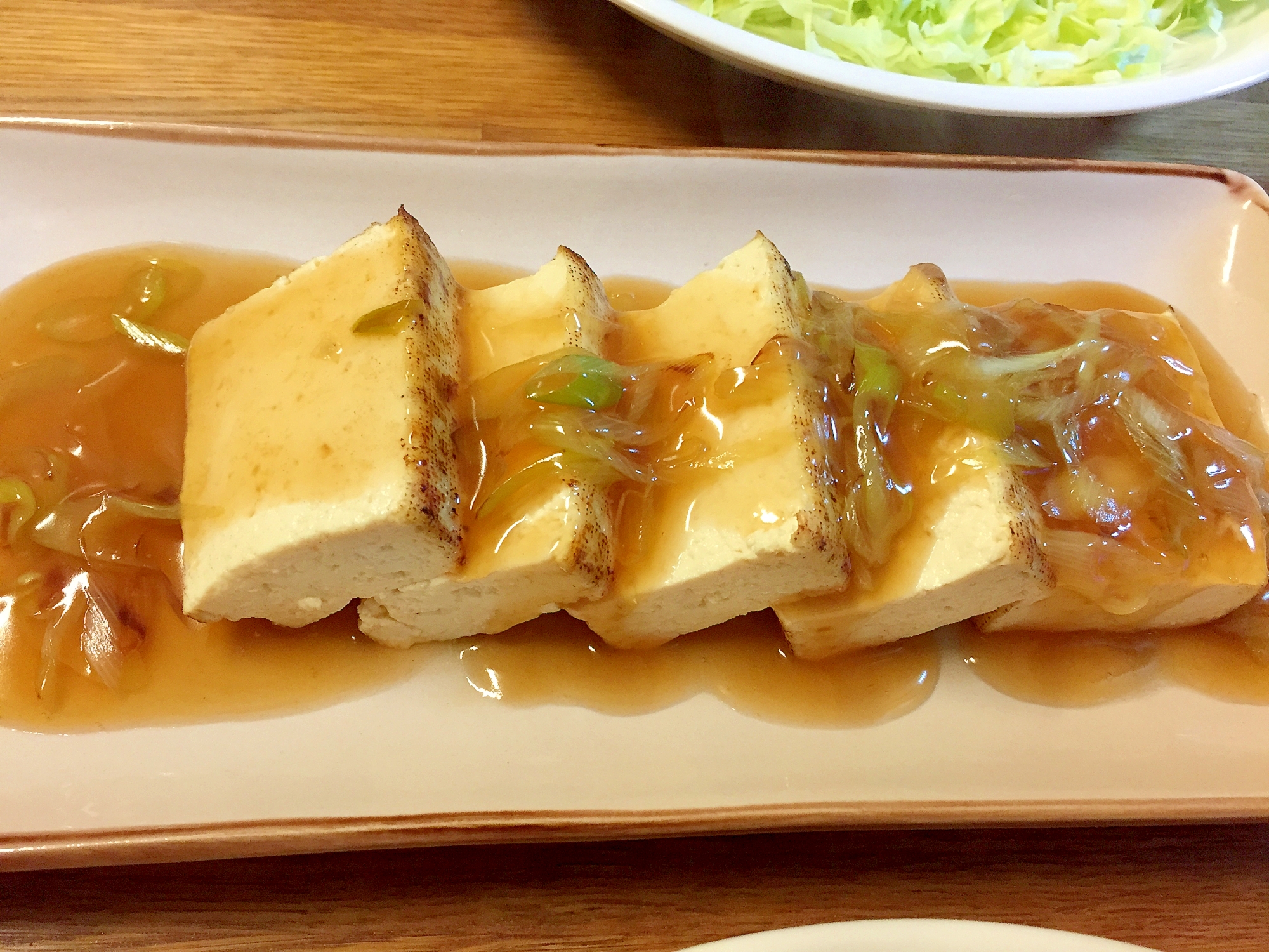 焼き豆腐のあんかけ