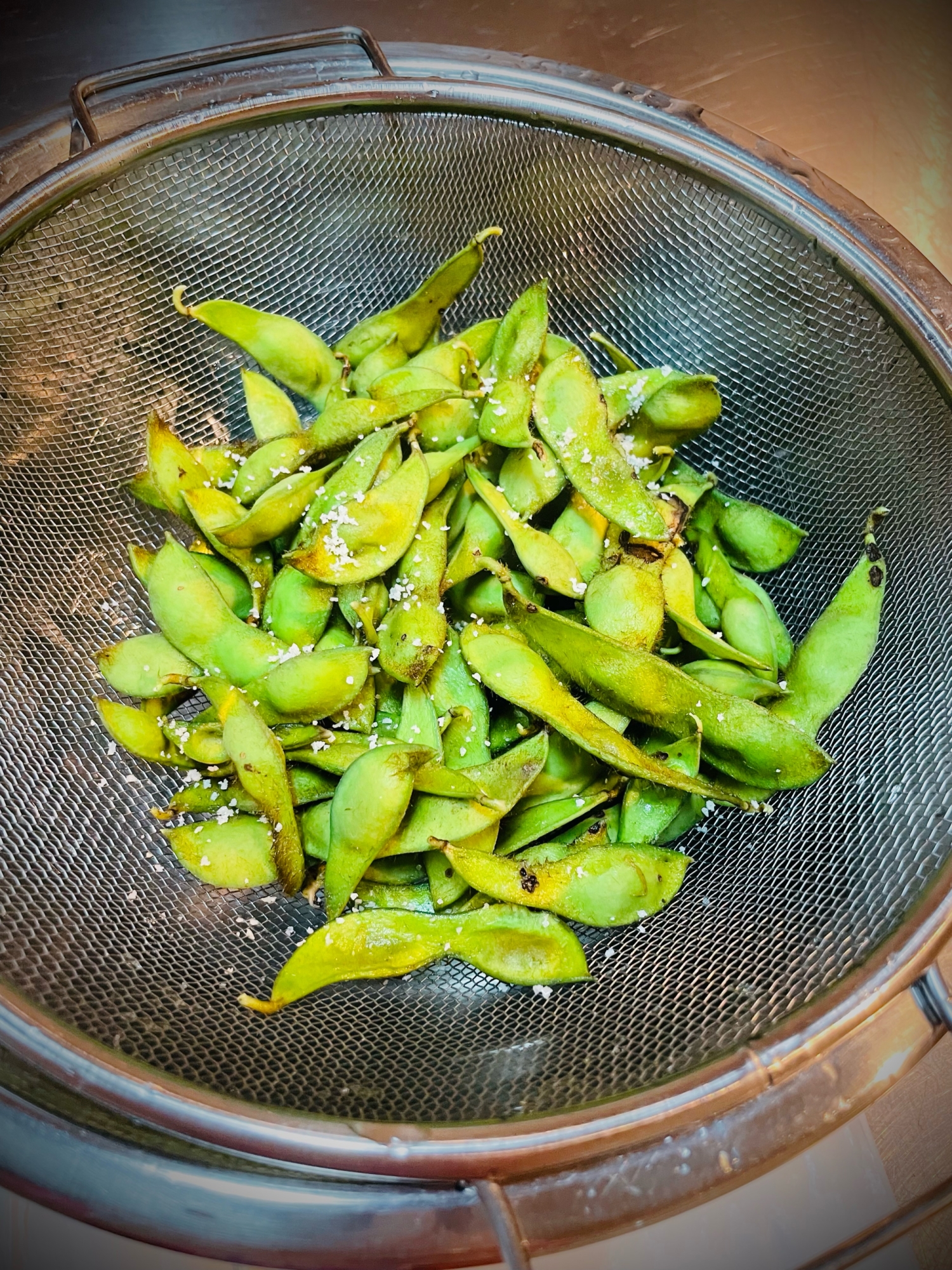 丹波篠山黒枝豆の塩茹♪