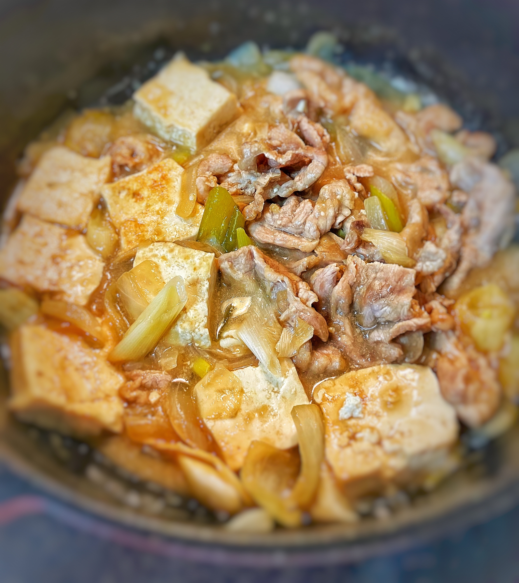 ポン酢でさっぱり♬肉豆腐