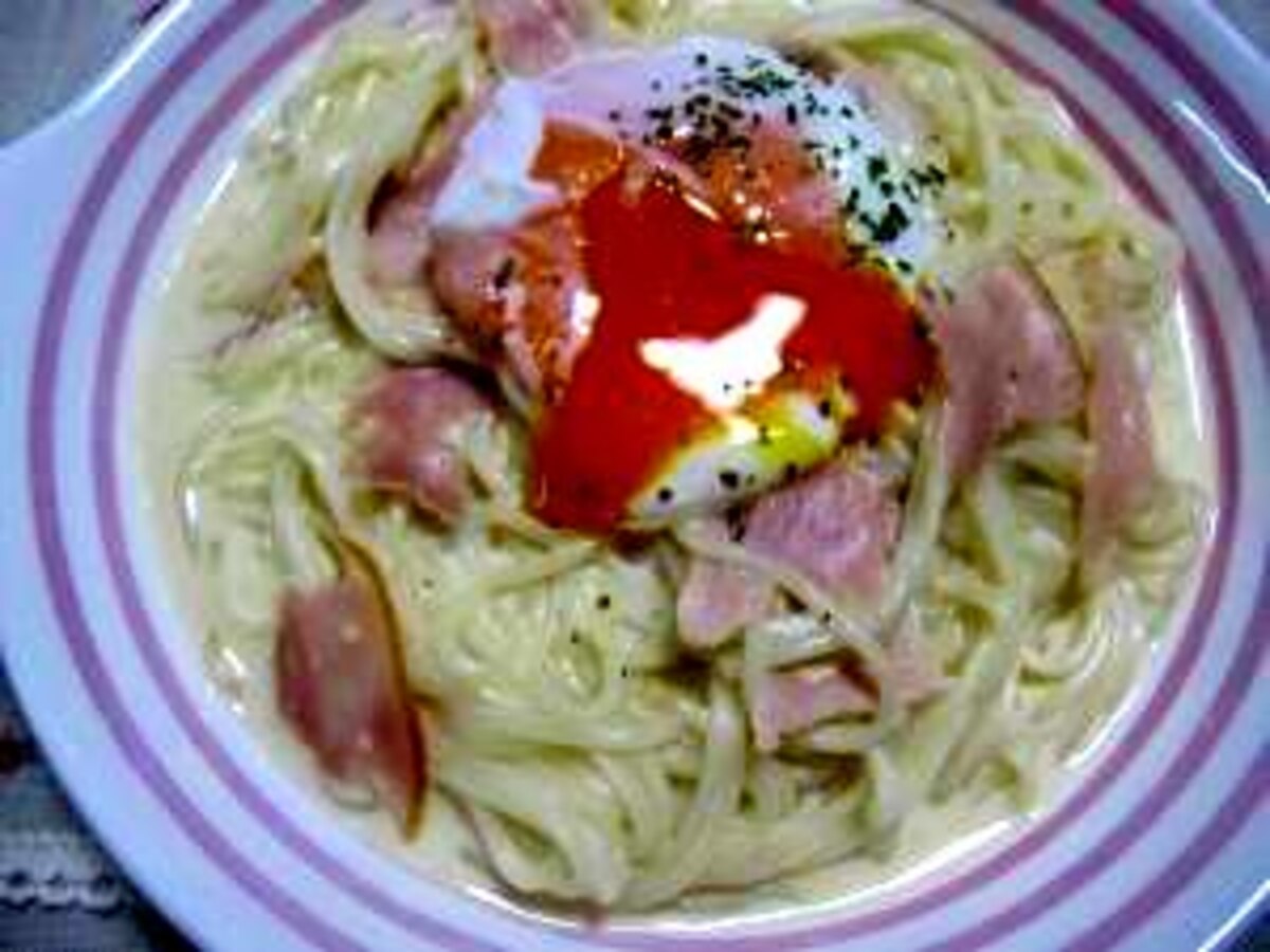 カルボナーラ風 素麺 レシピ 作り方 By Kinakotoume 楽天レシピ カルボナーラ風 素麺 レシピ 作り方 By Kinakotoume 楽天レシピ