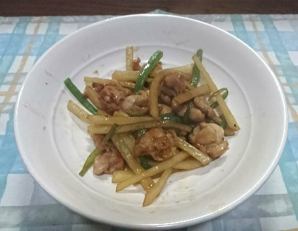 鶏肉☆ピーマン☆じゃがいもの炒め物