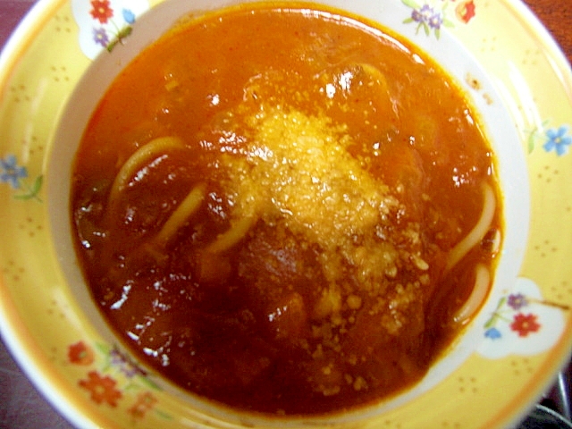 野菜ジュースdeスープスパゲティ