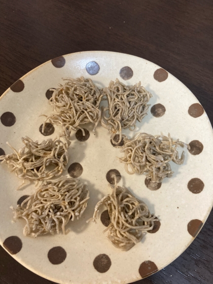 揚げずにレンジでヘルシー♪蕎麦かりんとう
