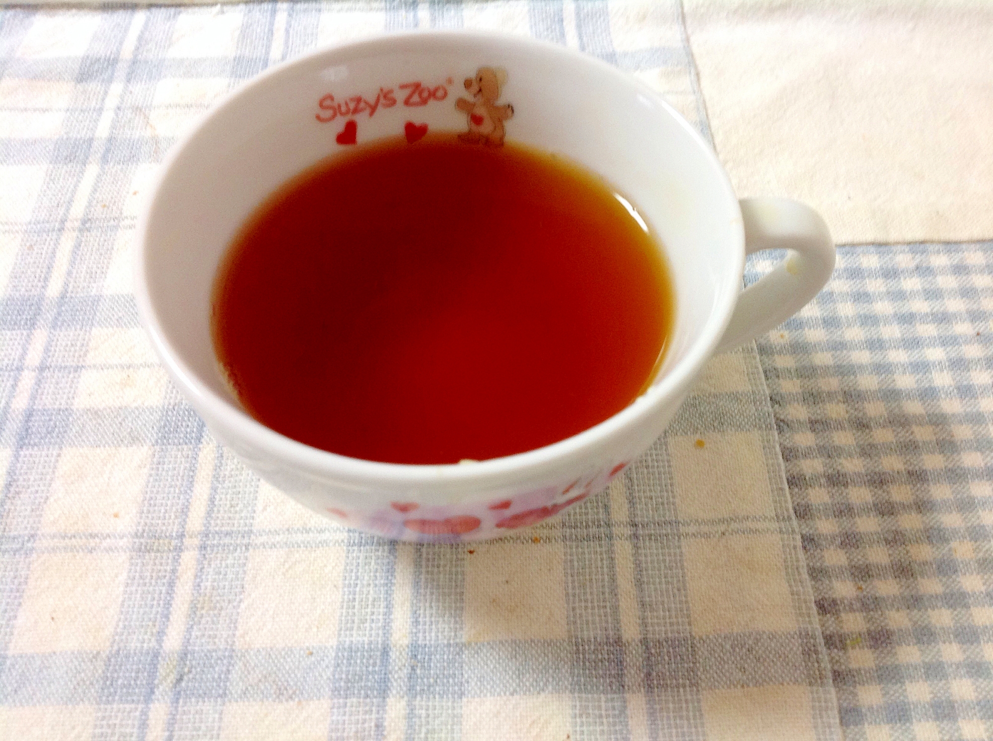 ゆずジャムの生姜紅茶(o^^o)