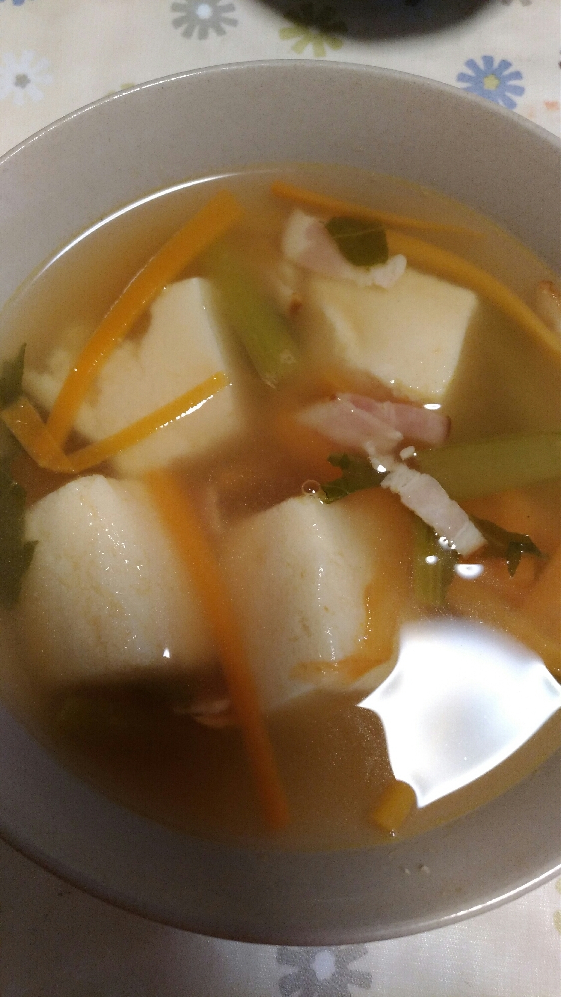 栄養満点！高野豆腐の洋風化スープ