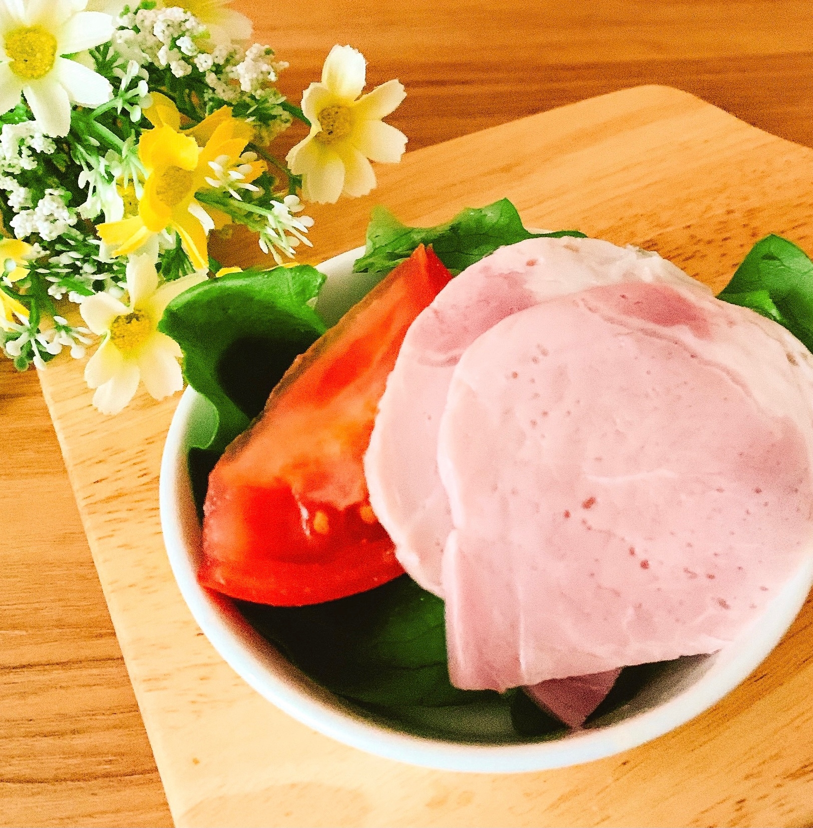 【白ワインに合う】ハムと野菜のサラダ✧˖°