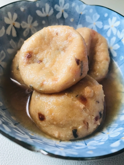 麺つゆで簡単！煮汁がジュワ～！がんもどきの煮物