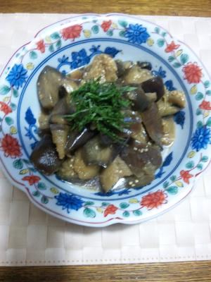 炒めナスの煮物