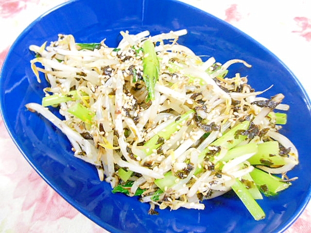 ❤もやしと小松菜と韓国のりのとりあえず❤