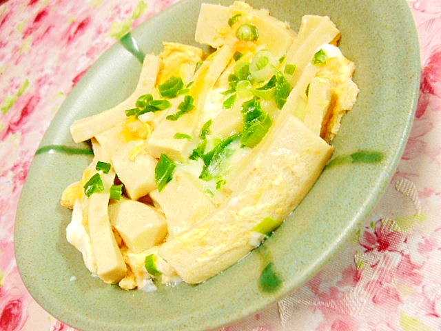 ほんわり山椒❤高野豆腐の卵とじ❤