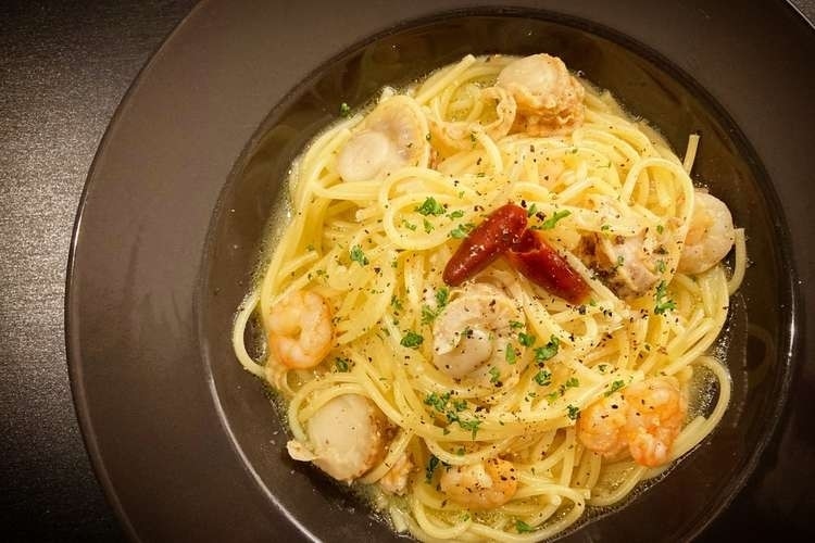 プロ直伝！レンチン魚介のペペロンチーノ レシピ・作り方 by KZ