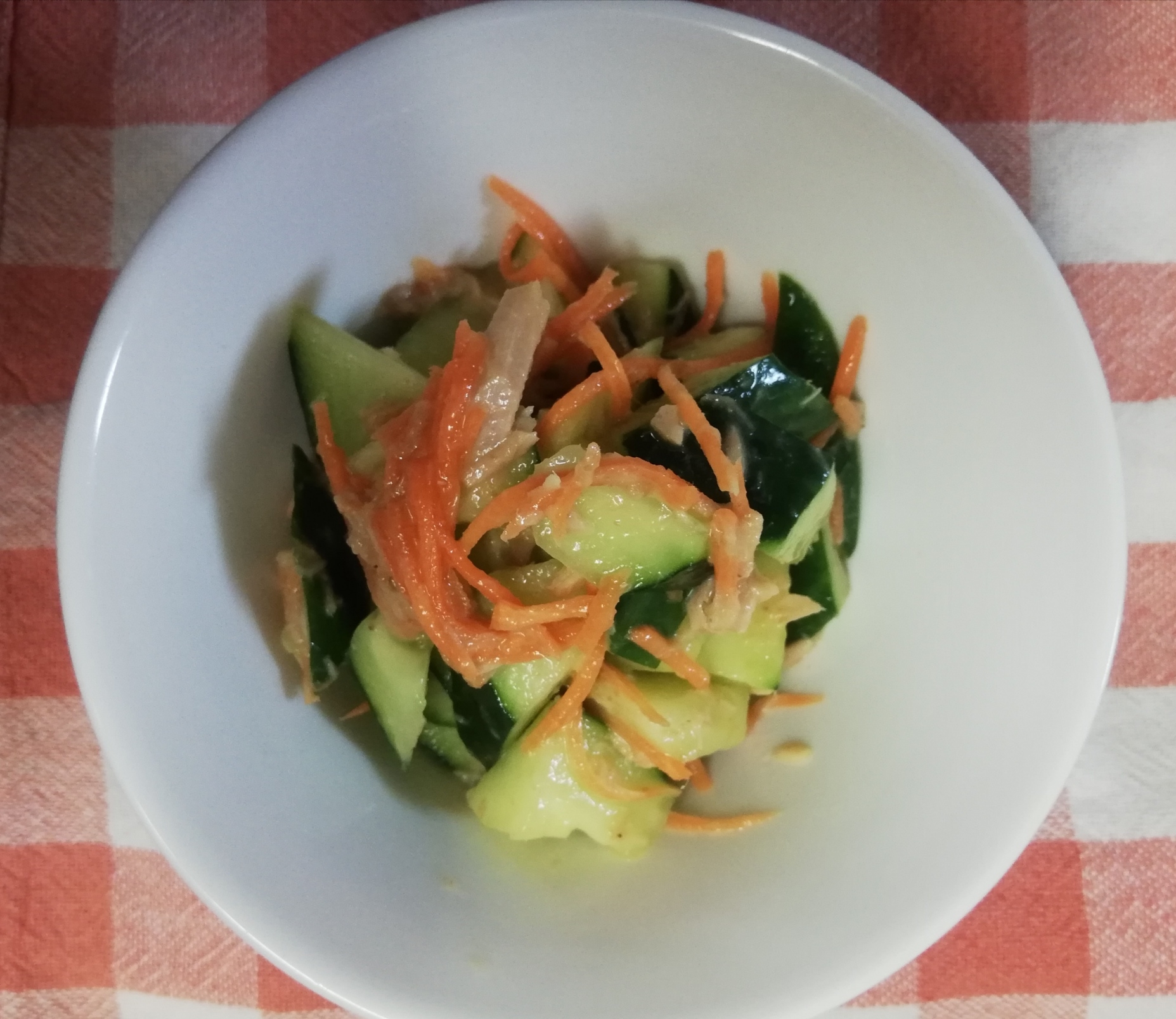 簡単♪きゅうりとツナのごまドレサラダ