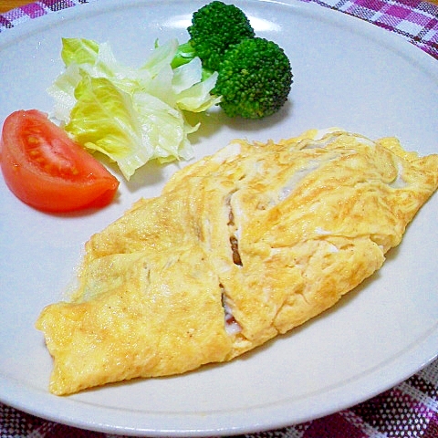 カレー風味のポテトオムレツ♪