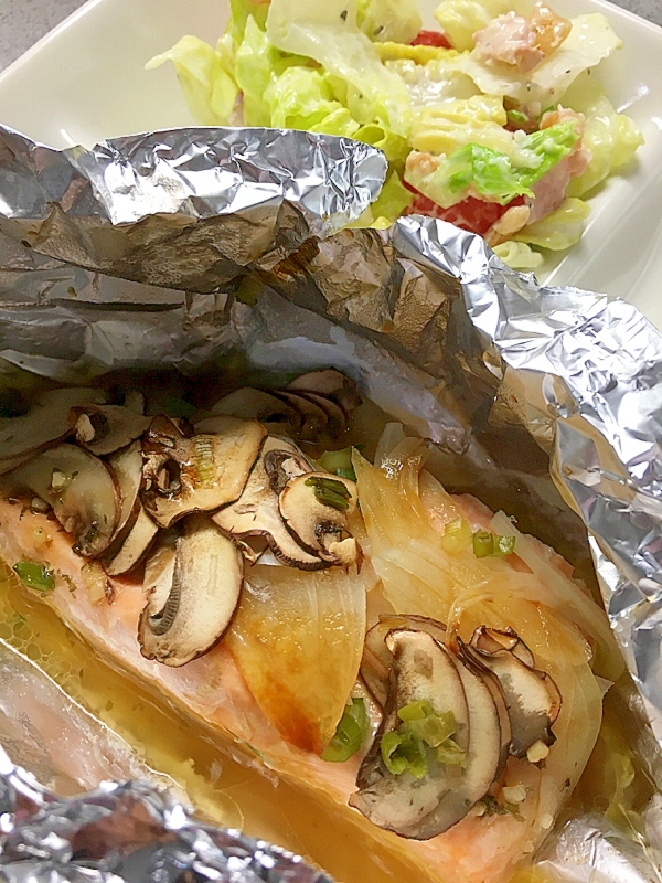 トースターまかせ ガリバタ風味の鮭ホイル焼き レシピ 作り方 By Sakurasaku桜 楽天レシピ トースターまかせ ガリバタ風味の鮭ホイル焼き レシピ 作り方 By Sakurasaku桜 楽天レシピ