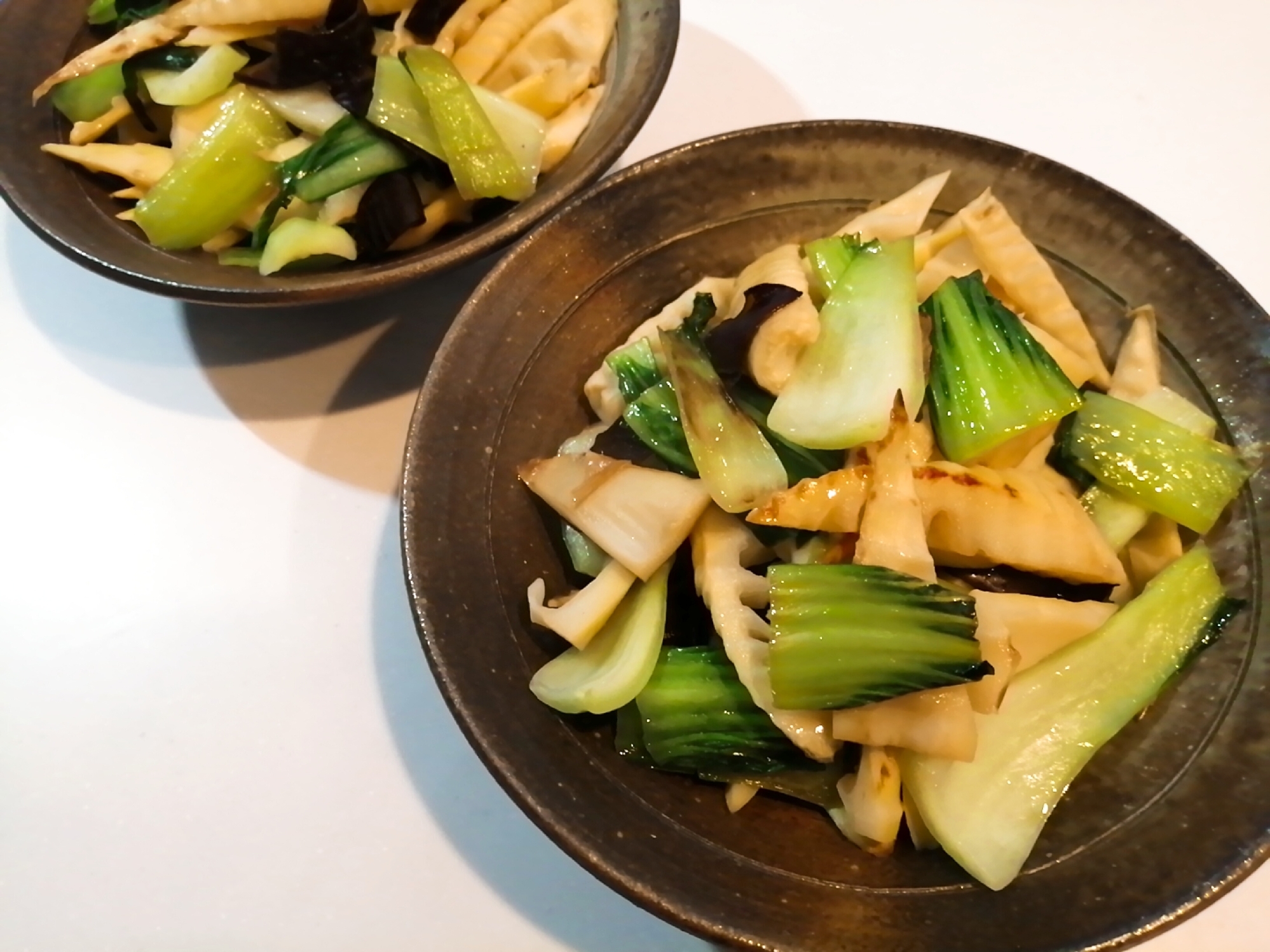 淡竹とチンゲン菜☆中華炒め