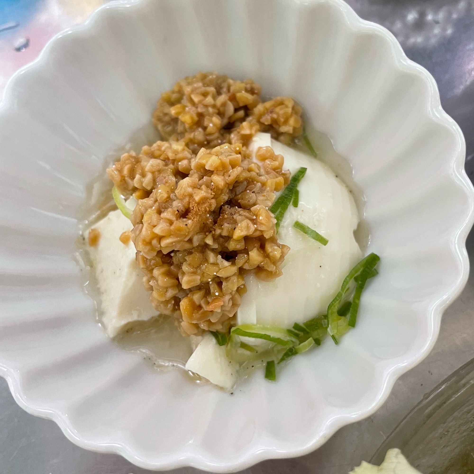 ちょこっとほしい一品 納豆と豆腐のサラダ