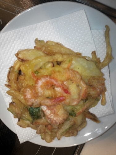小エビと野菜のかき揚げ
