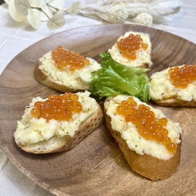 いくらのカナッペ