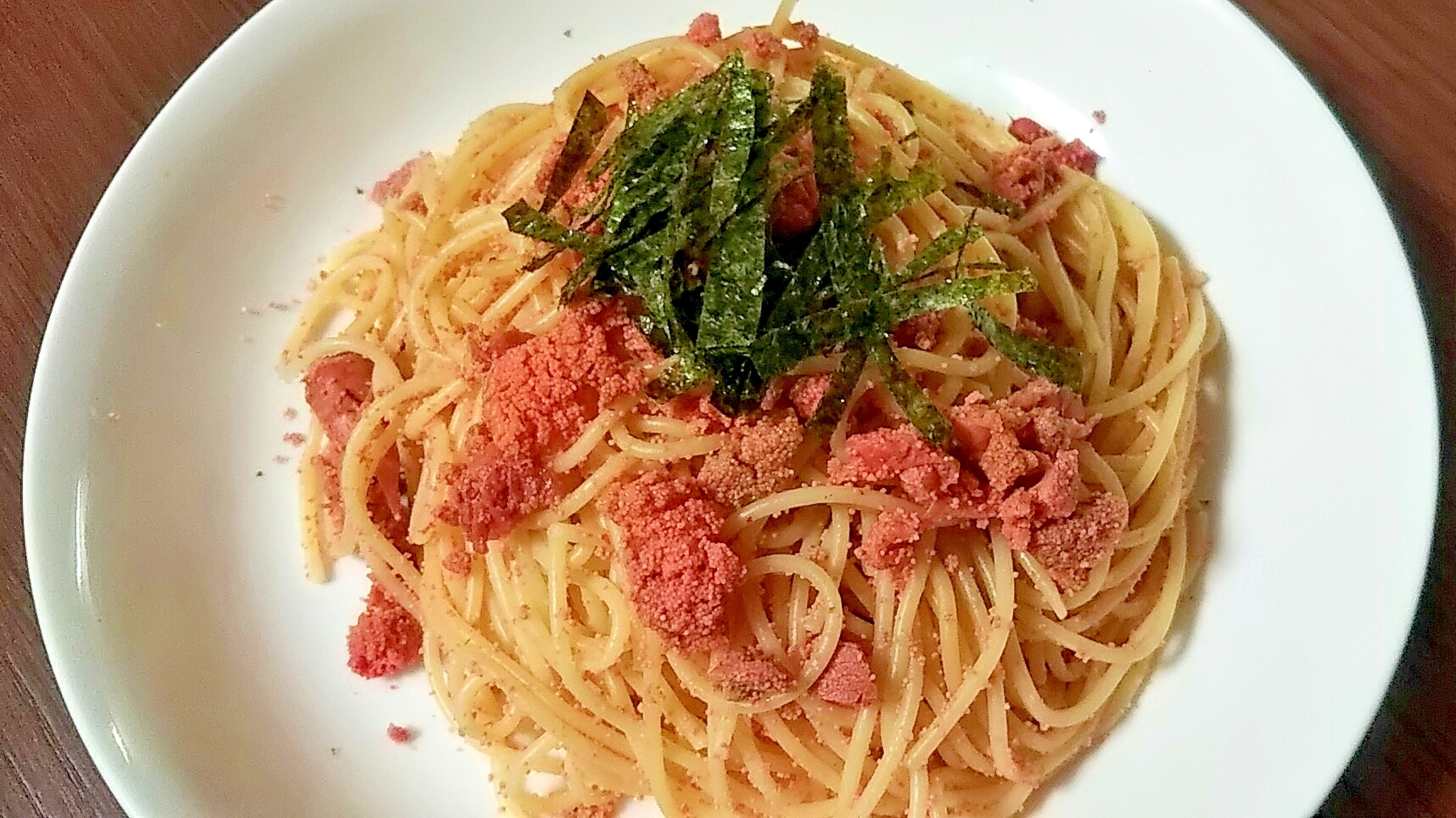 ワンパン！焼きたらこのバターめんつゆパスタ