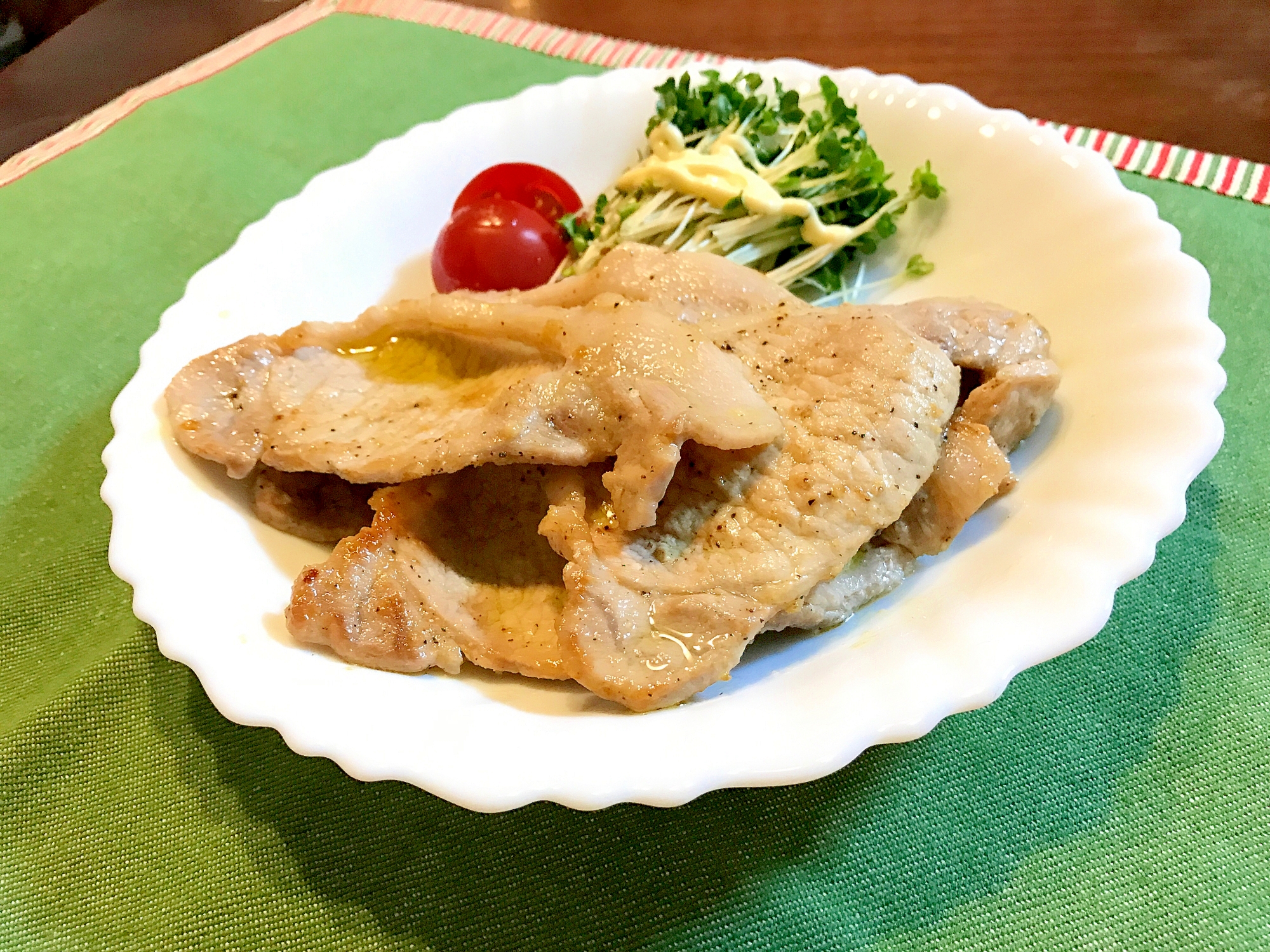 ガッツリ豚ロースにんにく焼き