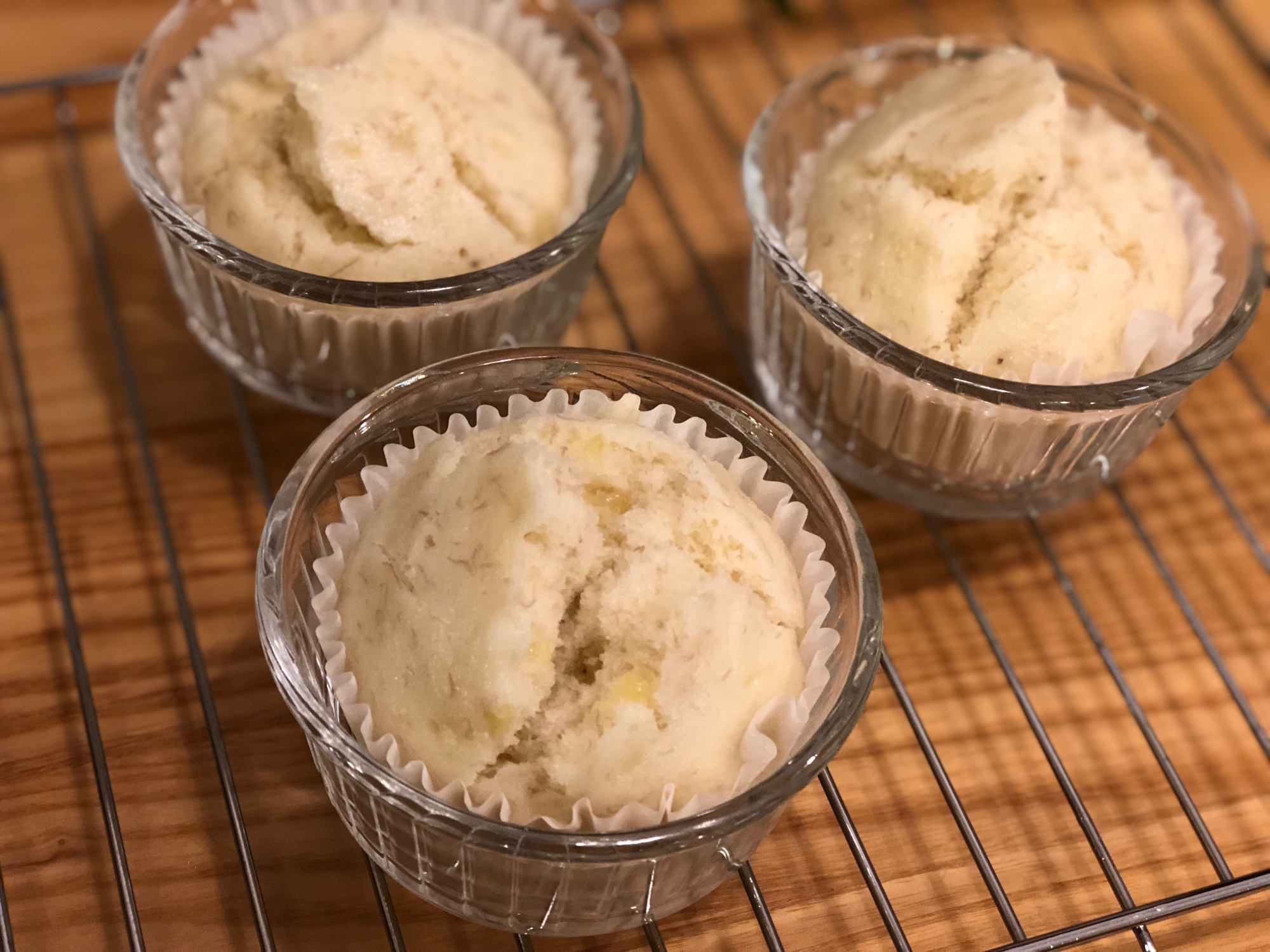 レンジで 卵不要 もちもち完熟バナナの米粉蒸しパン レシピ 作り方 By Mako6 楽天レシピ