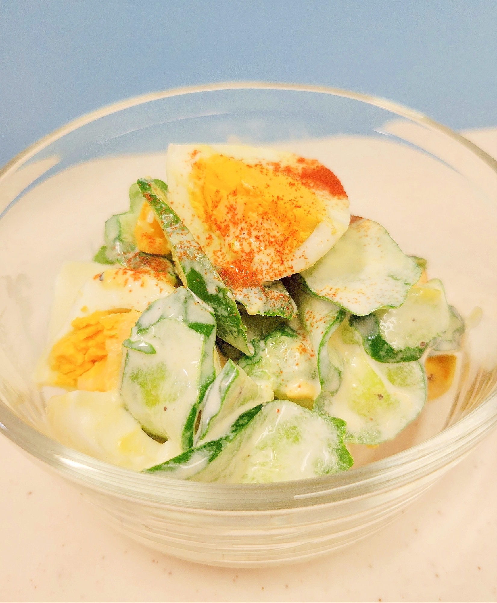 簡単(^^)冷凍キュウリdeゆで玉キュウリマヨ♪