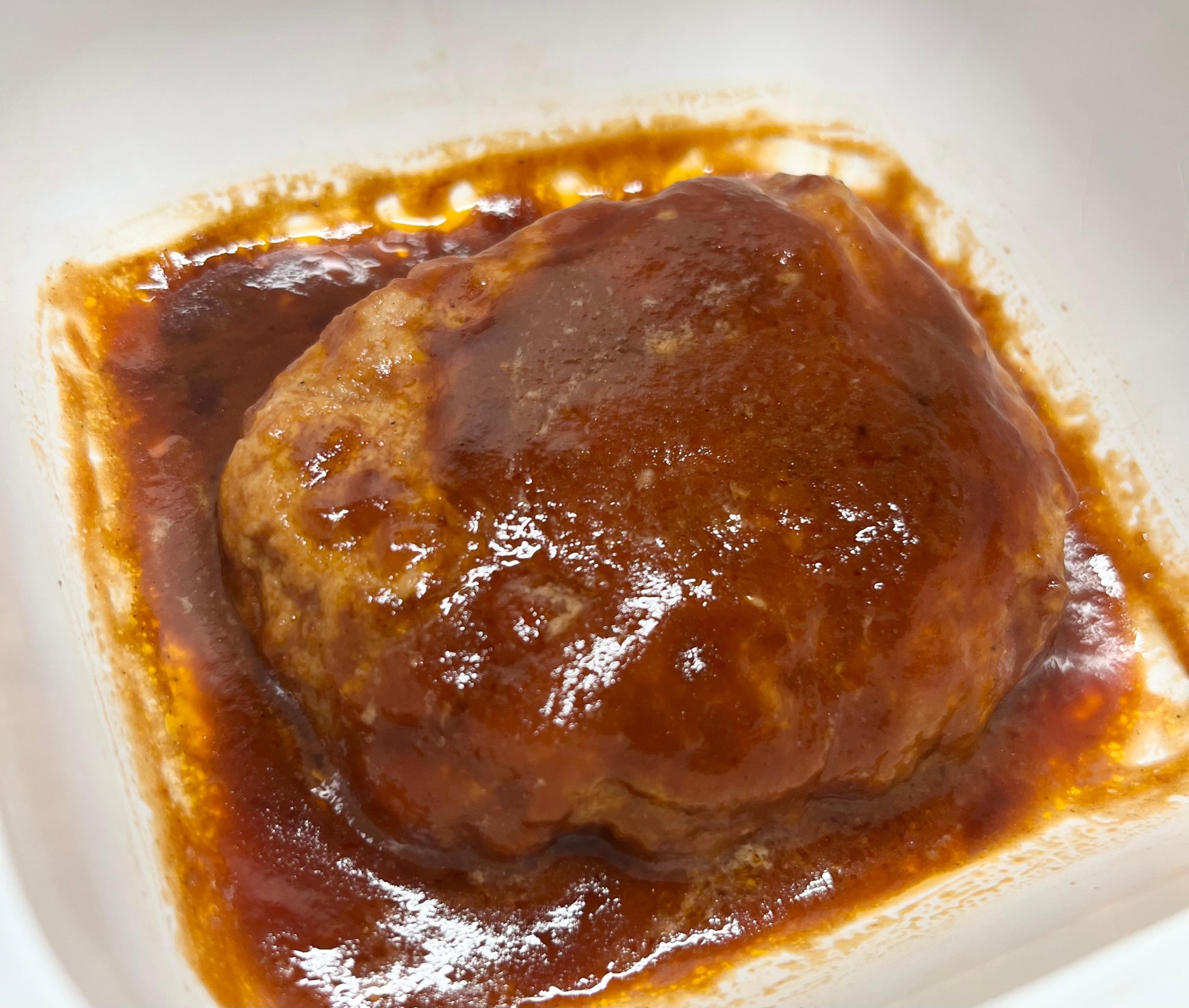 簡単レンジのみ⭐︎こねない超ずぼらハンバーグ