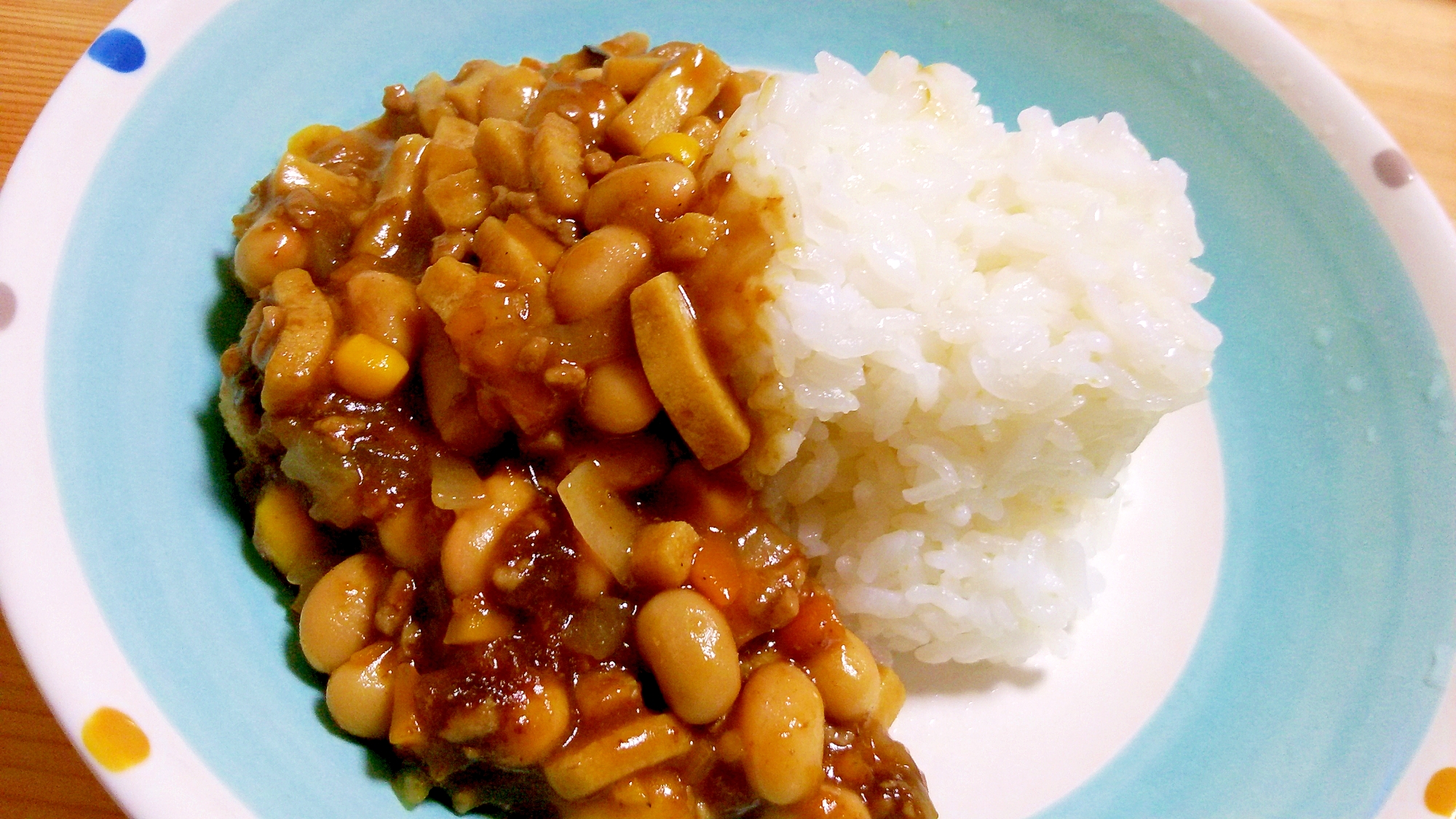 大豆と高野豆腐のカレー