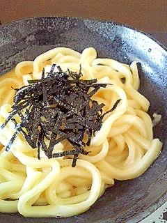 一人ランチに★釜玉うどん