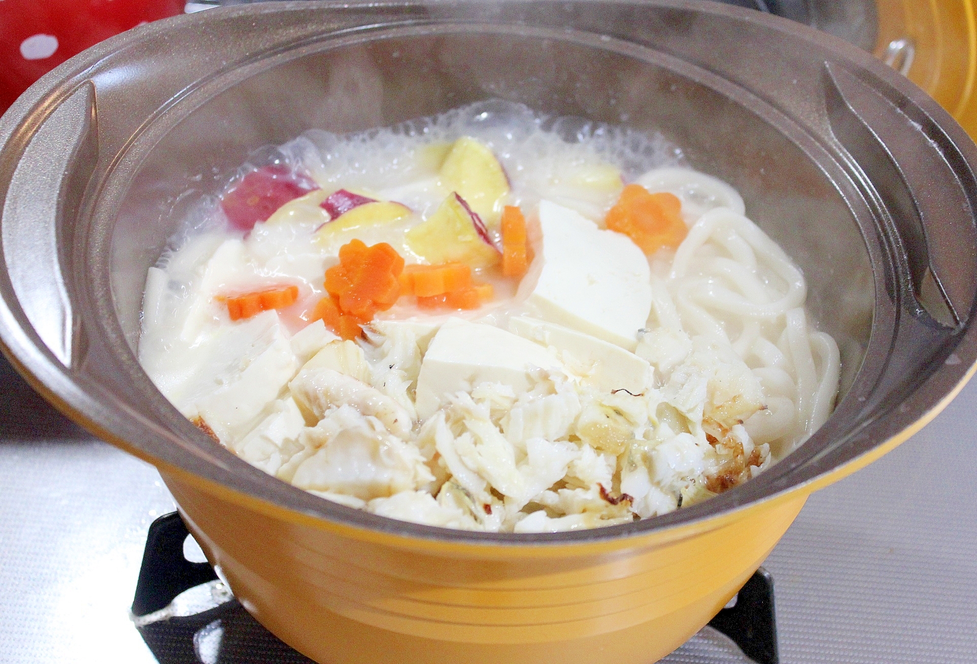 モランボン☆水炊きで子どもも食べられる海鮮風鍋