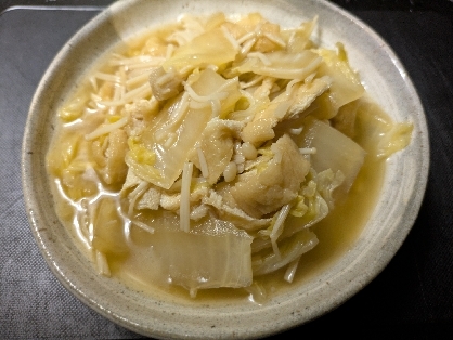 白菜えのき油揚げの煮浸し