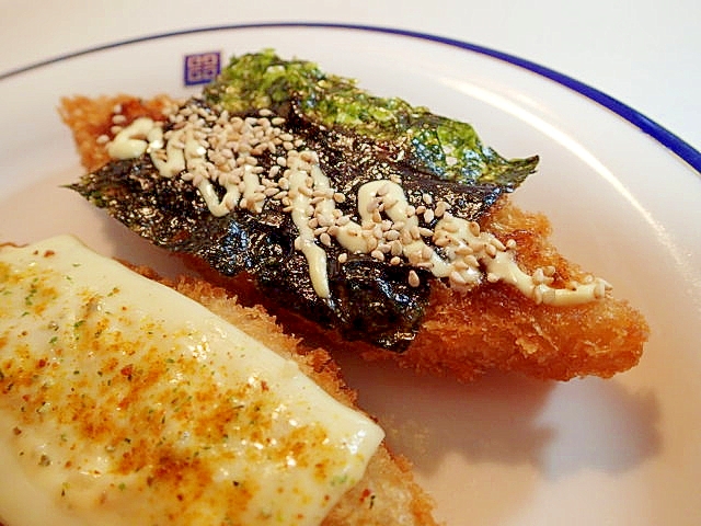 お好みソース/マヨで　韓国海苔とごまの白身魚フライ