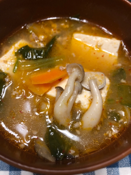 キムチの残り汁で作るコク旨スープ