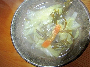 海藻白菜野菜スープ
