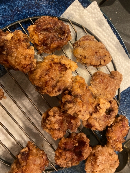 砂肝の唐揚げ　すなぎものからあげ　ぎんかわ付き