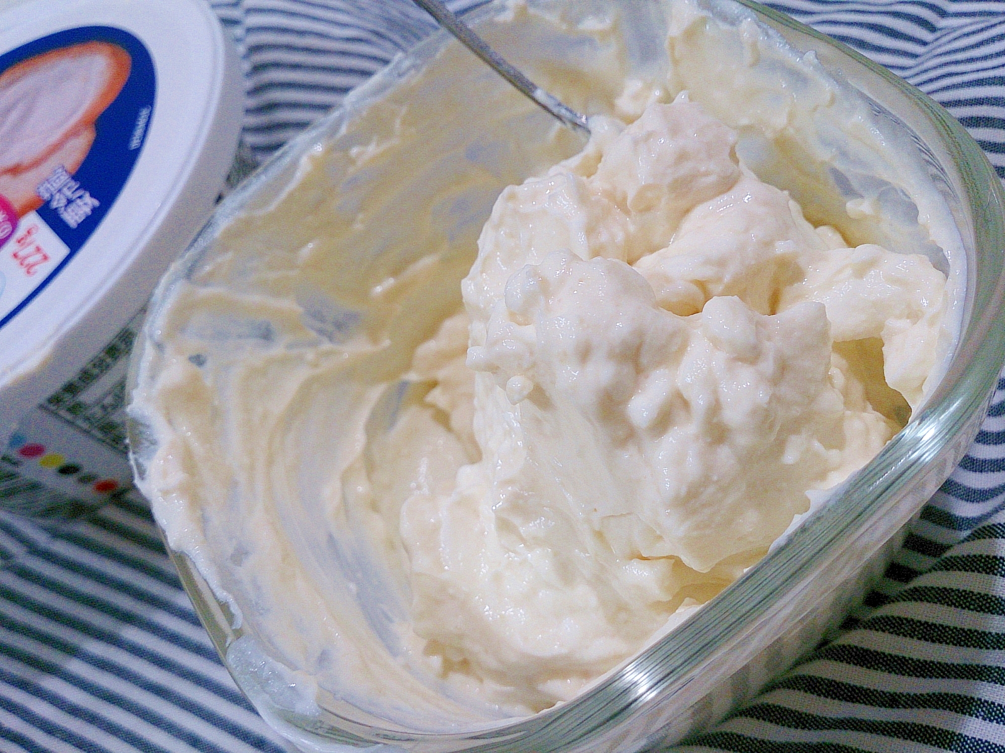 豆乳クリームでクリームチーズ濃厚アイス