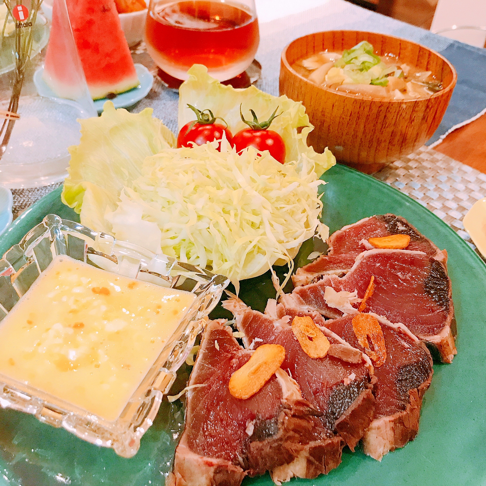 かつおのレアステーキ