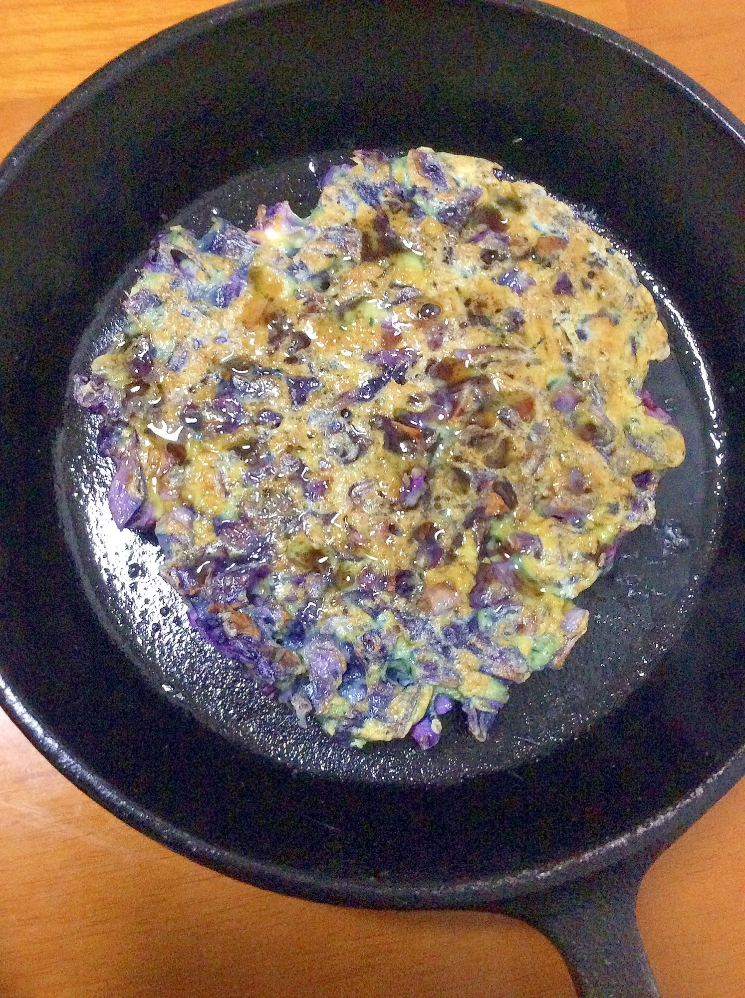 紫キャベツぽん酢焼き