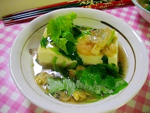 豆腐の海鮮あんかけ