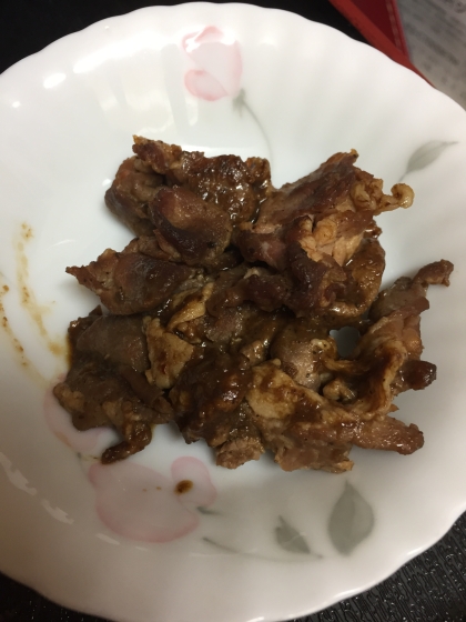 ビールがすすむ♪鶏皮の甘辛焼き