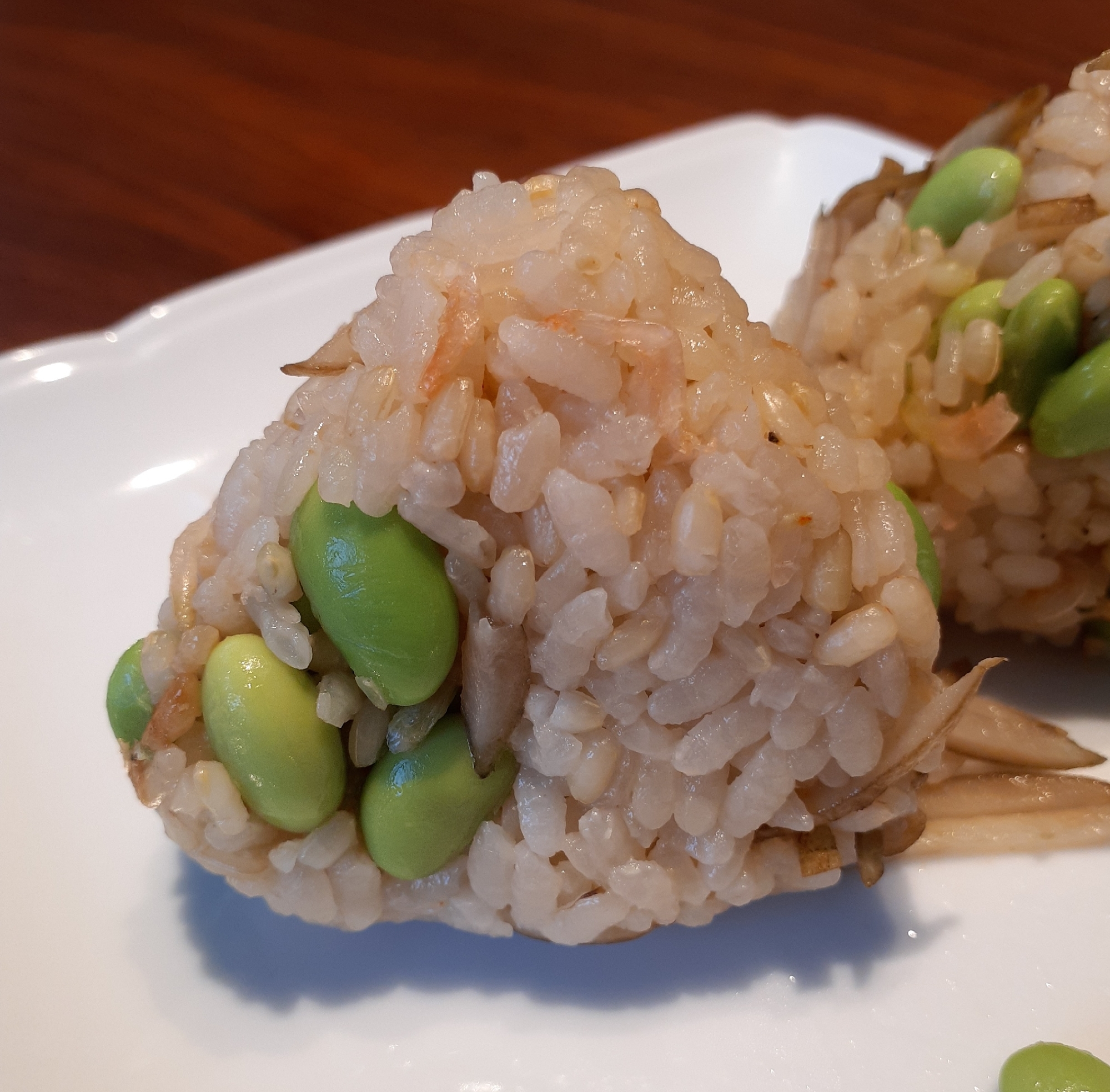 枝豆とごぼうの炊き込みご飯