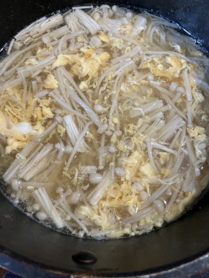 えのきと卵のとろとろ中華スープ♡
